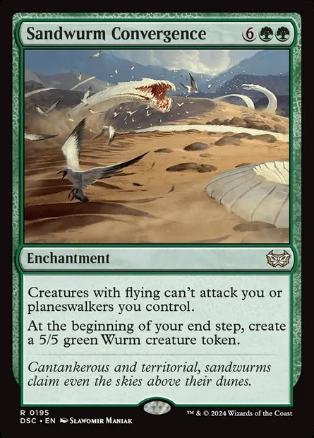 Sandwurm Convergence, Magic card DSC 195 — Duskmourn: House of Horror Commander set