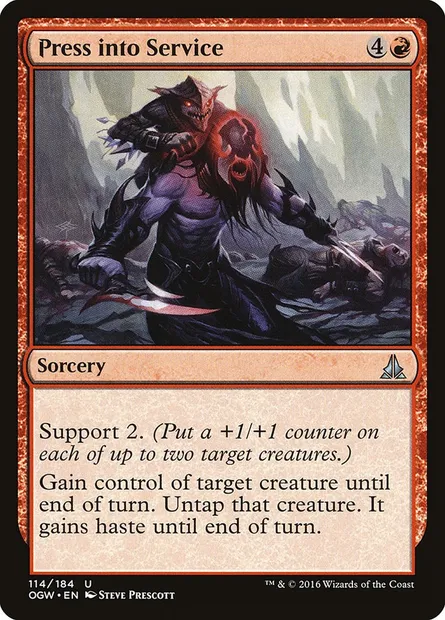 Press into Service, Magic card OGW 114 — Oath of the Gatewatch set
