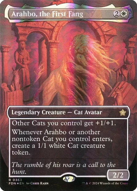Arahbo, le premier croc, carte Magic FDN 363 — extension Foundations