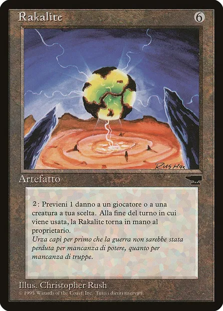 Rakalite, Magic card RIN 135 — Rinascimento set