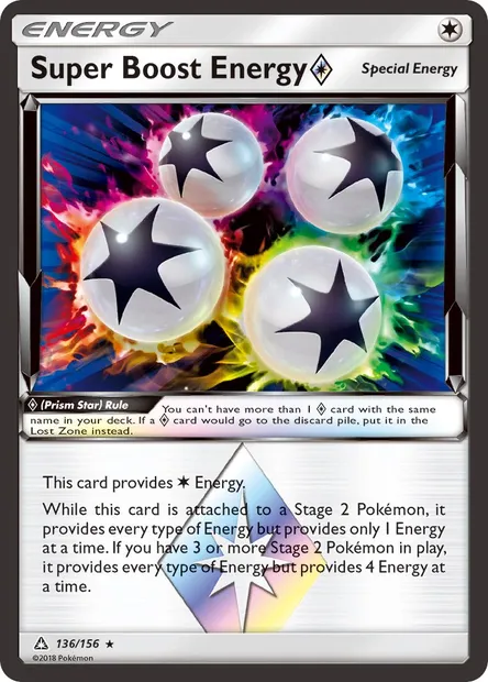 Super Boost Energy ◇, Pokémon card UPR 136 — Ultra Prism set