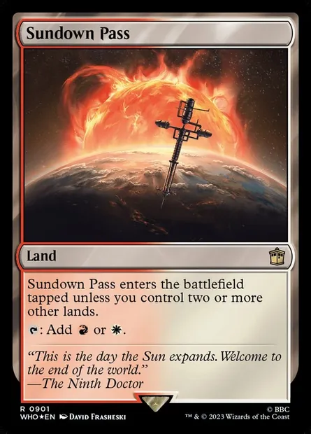 Sundown Pass, Magic card WHO 901 — Doctor Who set