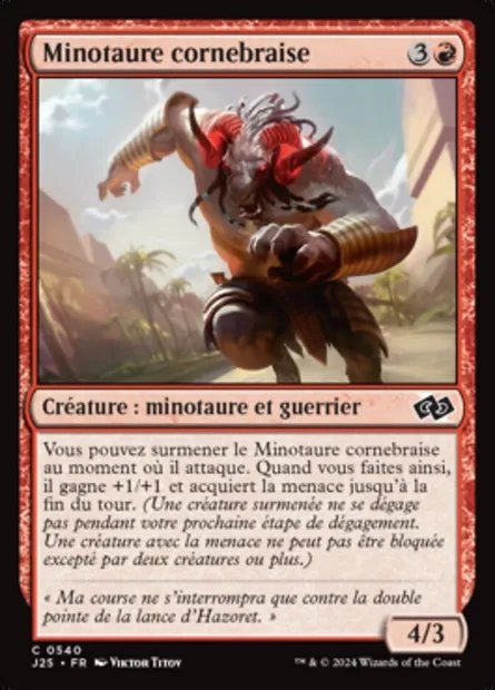 Minotaure cornebraise, carte Magic J25 540 — extension Foundations Jumpstart