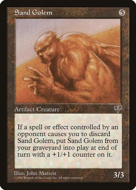 Sand Golem, Magic card MIR 318 — Mirage set