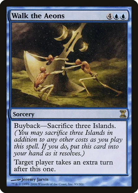 Walk the Aeons, Magic card TSP 93 — Time Spiral set