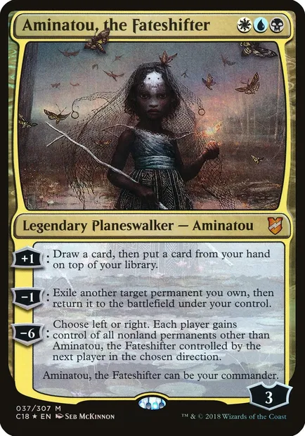 Aminatou, the Fateshifter, Magic card OC18 37 — Commander 2018 Oversized set