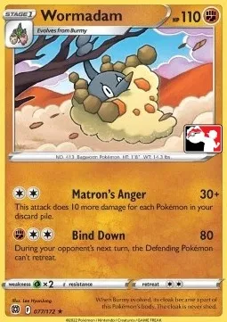 Wormadam, Pokémon card PPS 077 — Play! Pokémon Prize Pack Series set