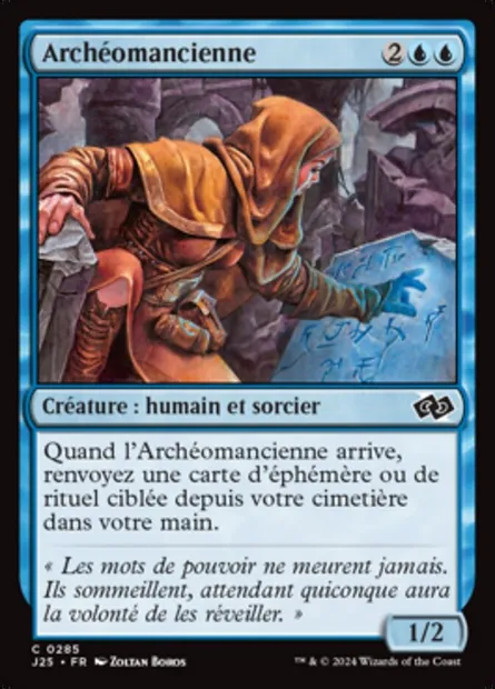 Archéomancienne, carte Magic J25 285 — extension Foundations Jumpstart