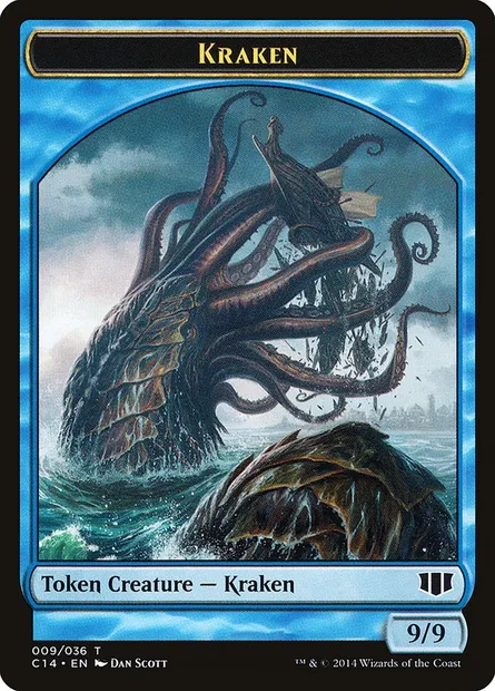 Kraken, Magic card TC14 9 — Commander 2014 Tokens set