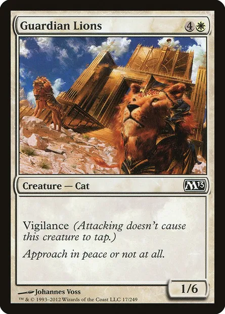 Guardian Lions, Magic card M13 17 — Magic 2013 set