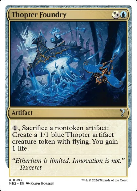 Thopter Foundry, Magic card MB2 92 — Mystery Booster 2 set