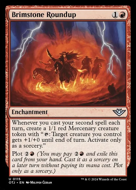 Brimstone Roundup, Magic card OTJ 115 — Outlaws of Thunder Junction set