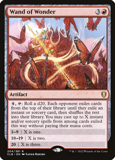 Wand of Wonder, Magic card CLB 204 — Commander Legends: Battle for Baldur's Gate set