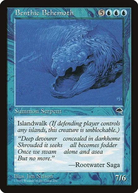 Benthic Behemoth, Magic card TMP 54 — Tempest set