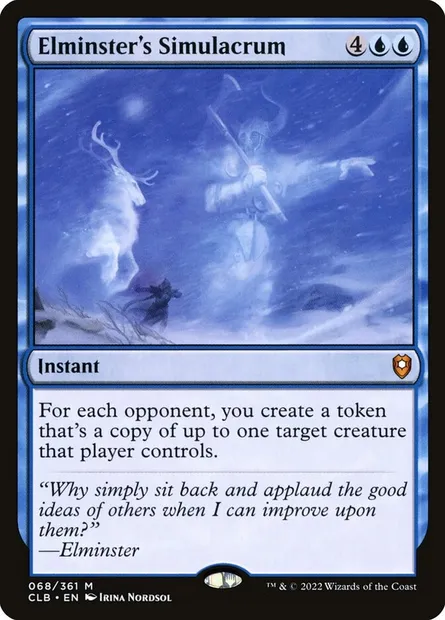 Elminster's Simulacrum, Magic card CLB 68 — Commander Legends: Battle for Baldur's Gate set