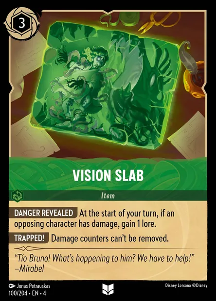 Vision Slab, Disney Lorcana card CH4-100 — Ursula's Return set