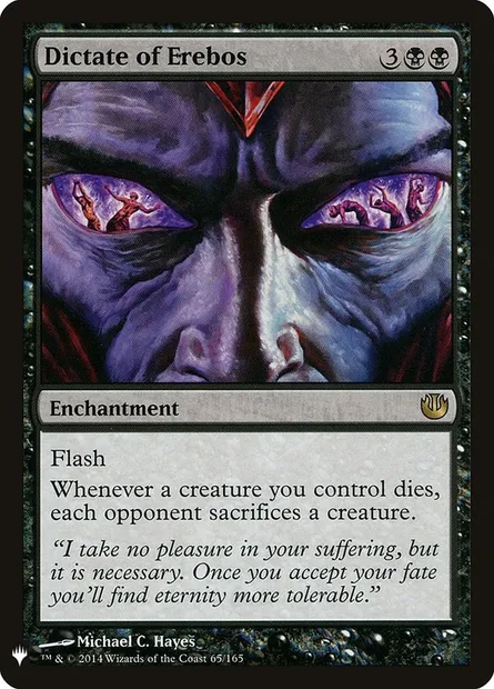 Dictate of Erebos, Magic card PLST JOU-65 — The List set