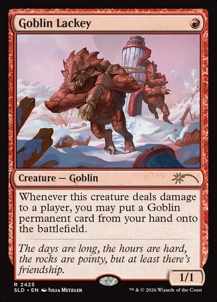 Goblin Lackey, Magic card SLD 2425 — Secret Lair Drop set