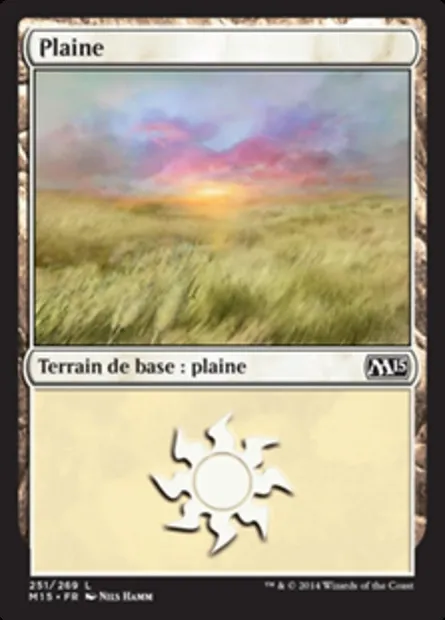 Plaine, carte Magic M15 251 — extension Magic 2015