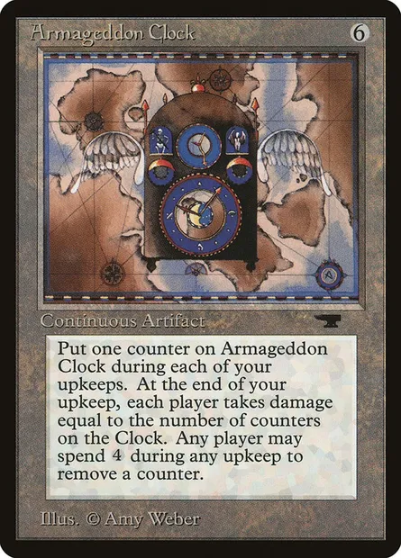 Armageddon Clock, Magic card ATQ 37 — Antiquities set