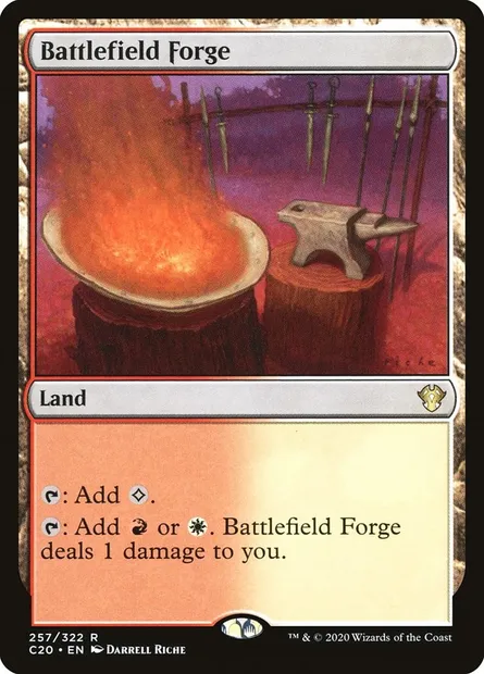 Battlefield Forge, Magic card C20 257 — Commander 2020 set
