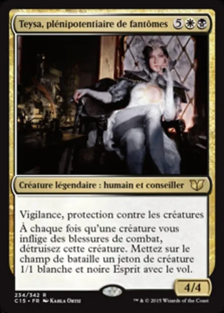 Teysa, plénipotentiaire de fantômes, carte Magic C15 234 — extension Commander 2015