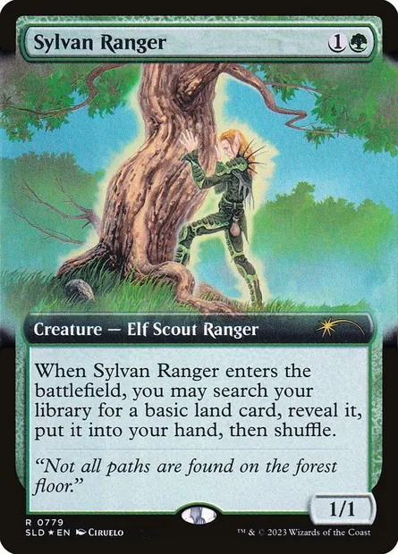 Sylvan Ranger, Magic card SLD 779 — Secret Lair Drop set