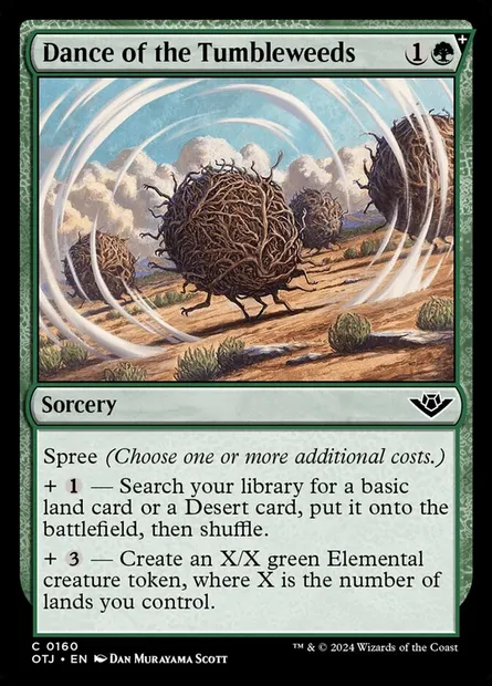 Dance of the Tumbleweeds, Magic card OTJ 160 — Outlaws of Thunder Junction set