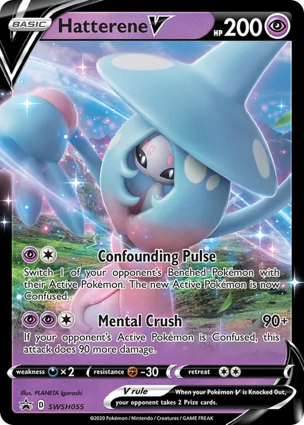 Hatterene V, Pokémon card SWSH 055 — SWSH Black Star Promos set