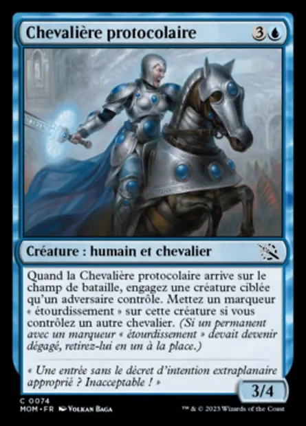 Chevalière protocolaire, carte Magic MOM 74 — extension L'invasion des machines