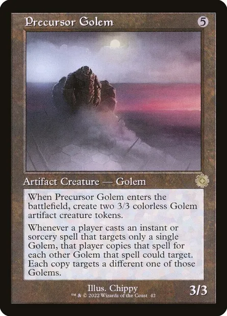 Precursor Golem, Magic card BRR 42 — The Brothers' War Retro Artifacts set