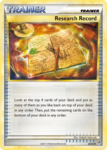 Research Record, Pokémon card CL 84 — Call of Legends set