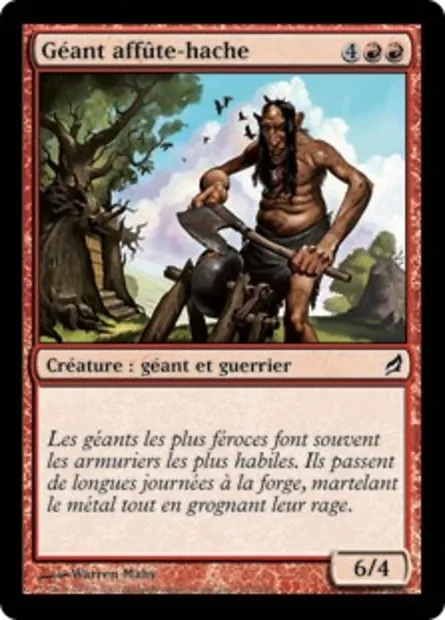 Géant affûte-hache, carte Magic LRW 151 — extension Lorwyn