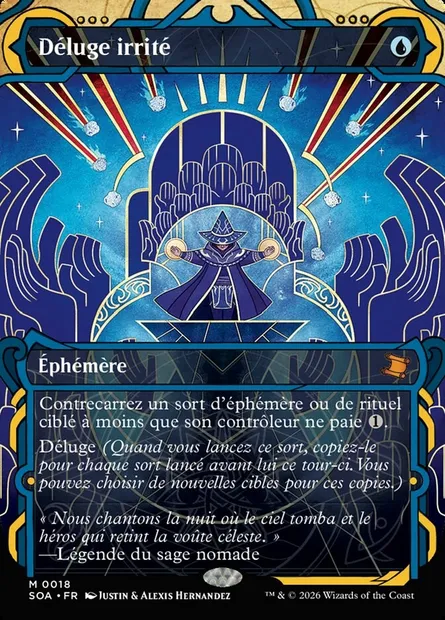 Déluge irrité, carte Magic SOA 18 — extension Secrets of Strixhaven Mystical Archive