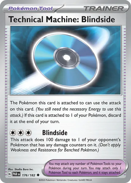 Technical Machine: Blindside, Pokémon card PAR 176 — Paradox Rift set
