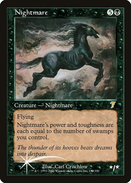 Nightmare, Magic card 7ED 150★ — Seventh Edition set