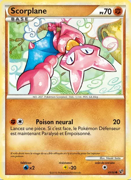 Scorplane, carte Pokémon UD 49 — extension Indomptable