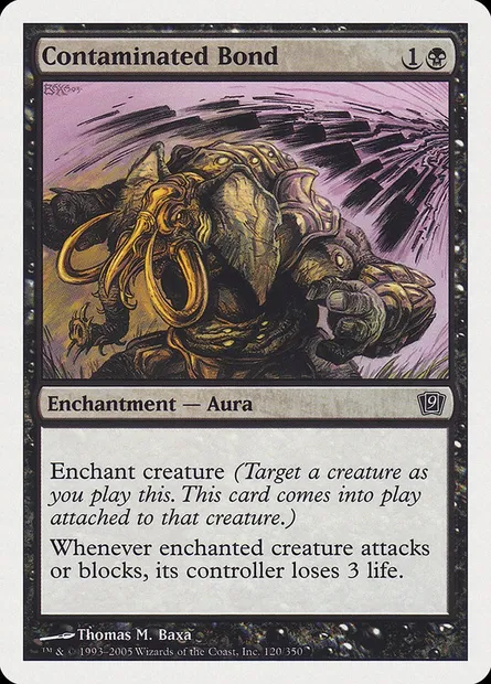 Lien contaminé, carte Magic 9ED 120 — extension Neuvième Edition