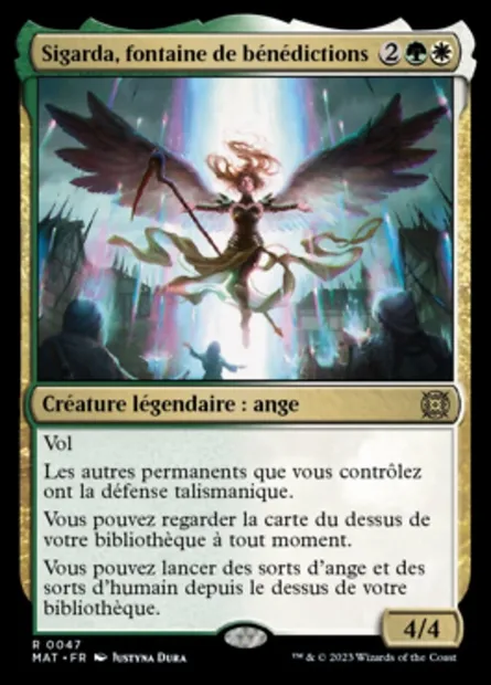 Sigarda, fontaine de bénédictions, carte Magic MAT 47 — extension L'invasion des machines : le jour d'après