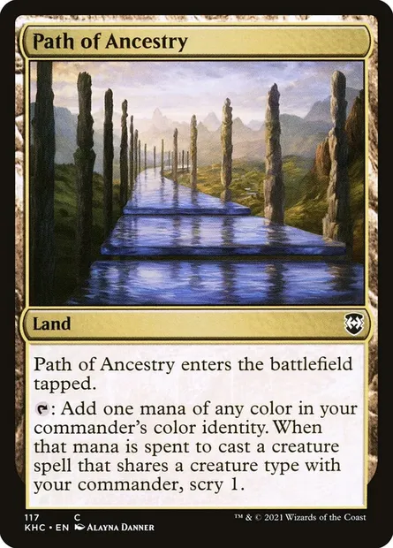 Path of Ancestry, Magic card KHC 117 — Kaldheim Commander set