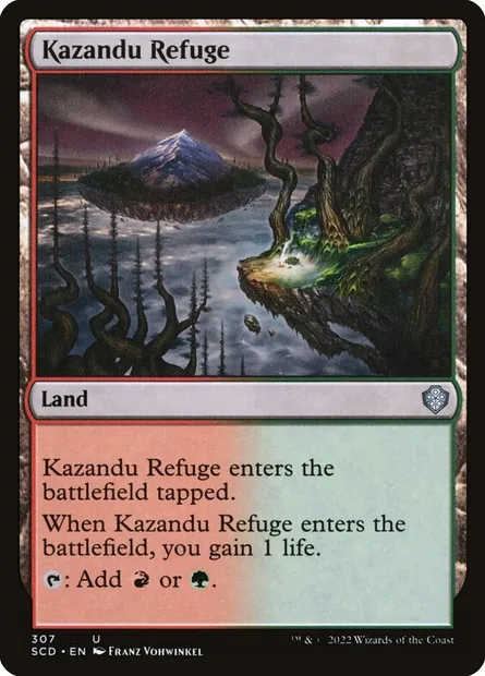 Kazandu Refuge, Magic card SCD 307 — Starter Commander Decks set