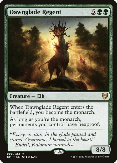 Dawnglade Regent, Magic card CMR 222 — Commander Legends set