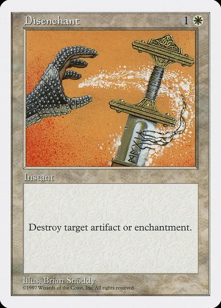 Disenchant, Magic card 5ED 26 — Fifth Edition set