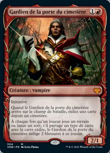 Gardien de la porte du cimetière, carte Magic VOW 304 — extension Innistrad : noce écarlate