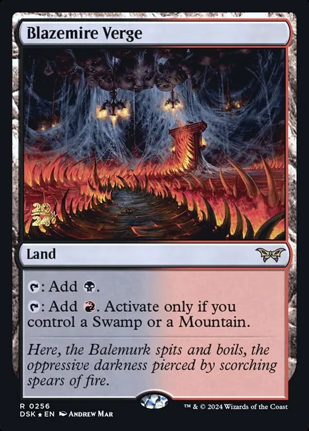Orée de Bourbefeu, carte Magic PDSK 256s — extension Duskmourn: House of Horror Promos