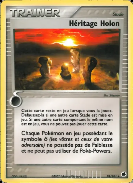 Héritage Holon, carte Pokémon DF 74 — extension EX Île des Dragons