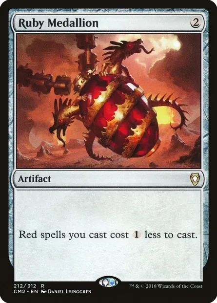 Médaillon de rubis, carte Magic CM2 212 — extension Commander Anthology Volume II