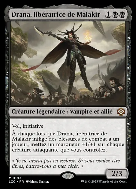 Drana, libératrice de Malakir, carte Magic LCC 193 — extension The Lost Caverns of Ixalan Commander