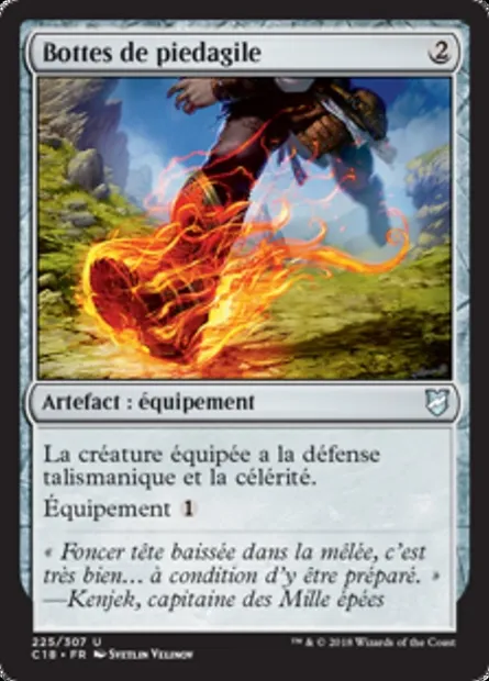 Bottes de piedagile, carte Magic C18 225 — extension Commander 2018