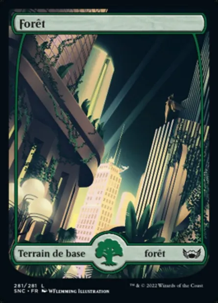 Forêt, carte Magic SNC 281 — extension Les rues de la Nouvelle-Capenna